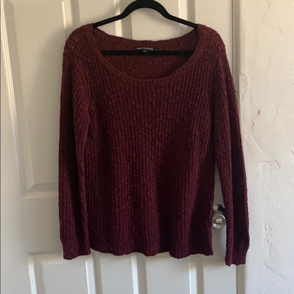 Maroon brandy sweater